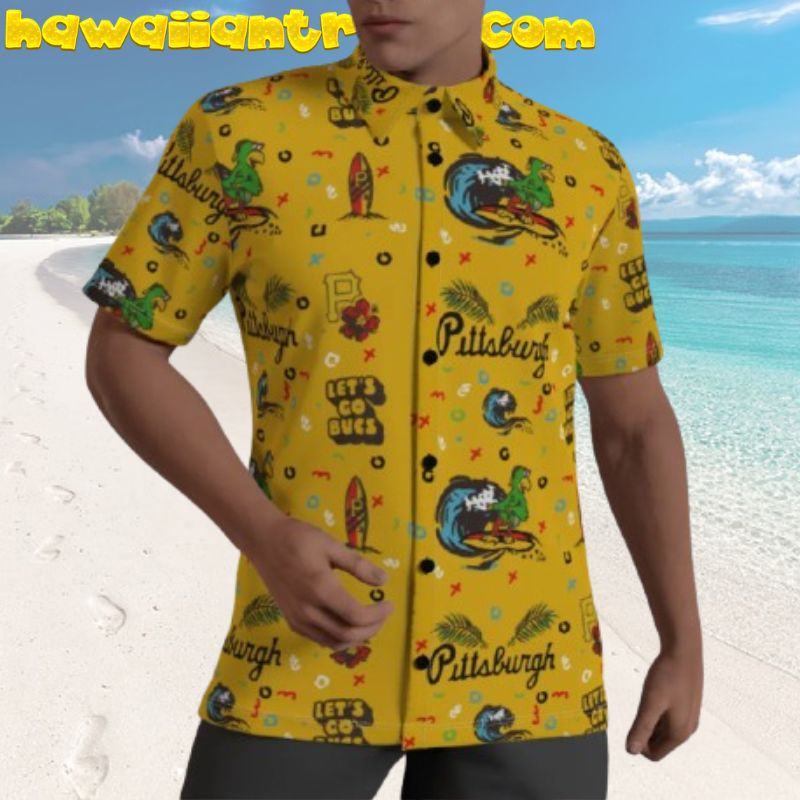 Pittsburgh Pirates Let’s Go Bucs Summer Beach Hawaiian Shirt