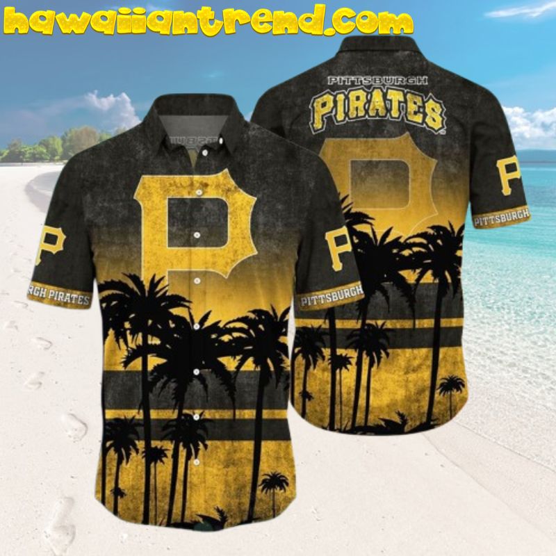 Pittsburgh Pirates Night Life Coconut Island Summer Holiday Hawaiian Shirt