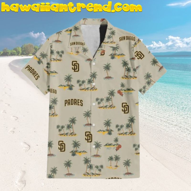 San Diego Padres Heritage Tropical Pattern Hawaiian Shirt