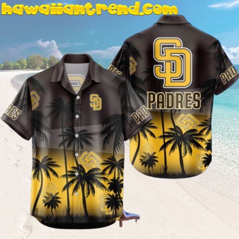 San Diego Padres Mlb Team Afternoon On Coconut Island Theme Hawaiian Shirt