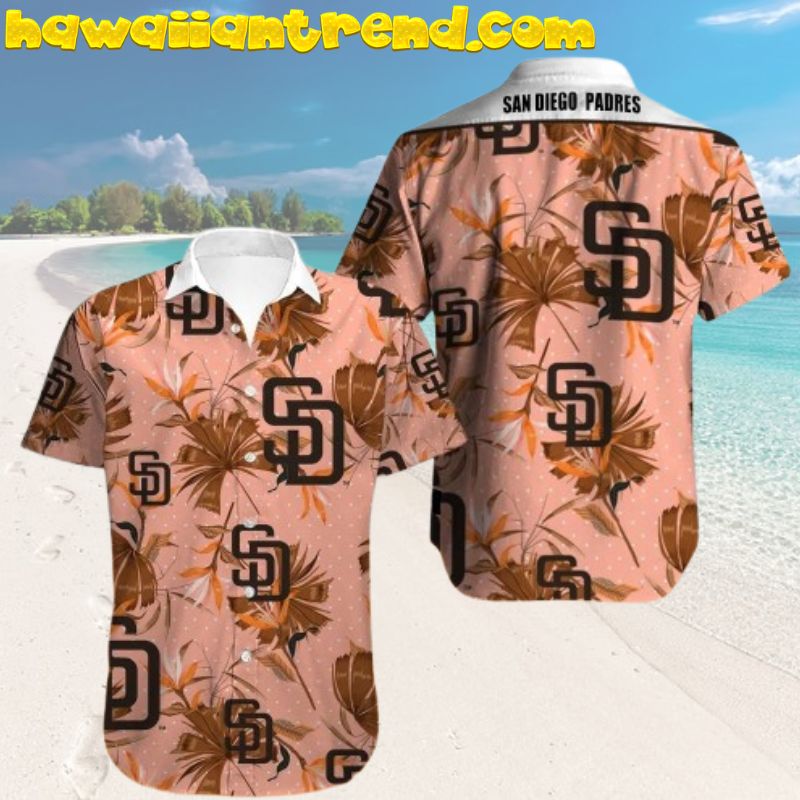 San Diego Padres MLB Unique Design Tropical Floral Hawaiian Shirt For Men, Women