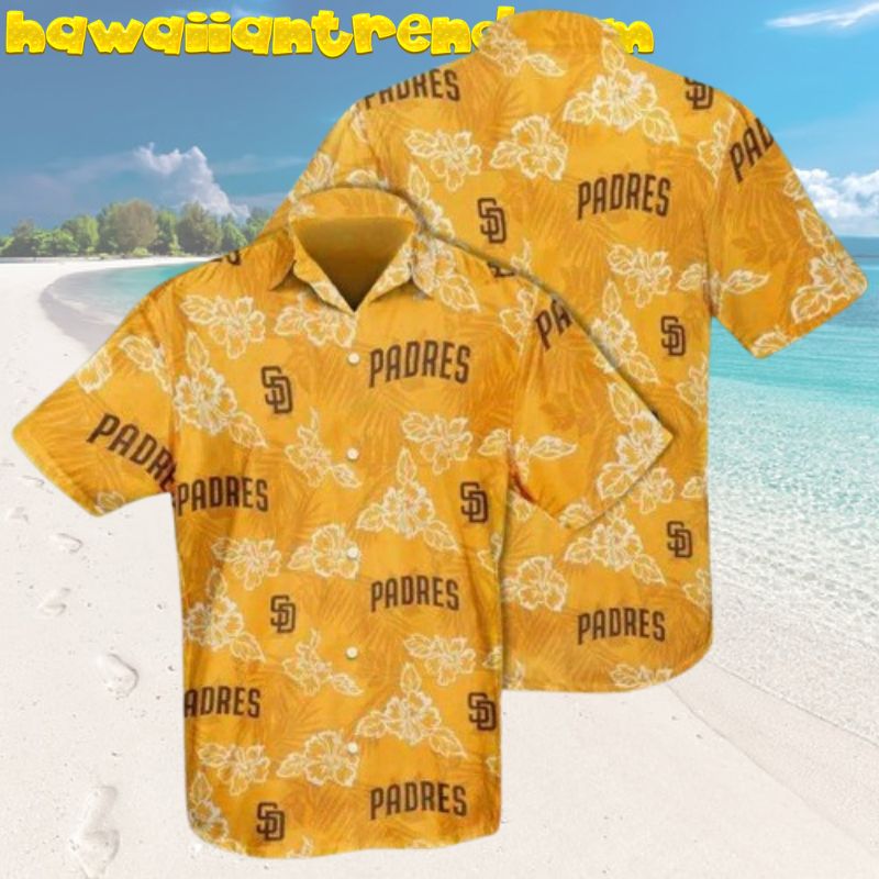 San Diego Padres MLB Unique Design Tropical Floral Hawaiian Shirt For Men, Women
