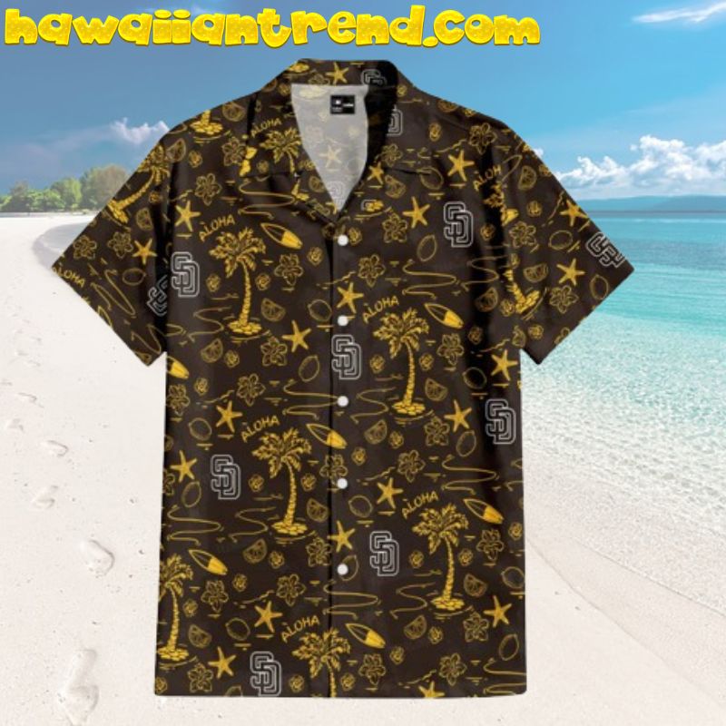 San Diego Padres Sketch Play Iconic Hawaiian Shirt For Fan Lover