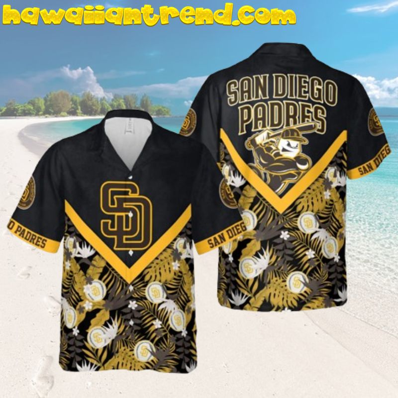 San Diego Padres Victory Mascot Iconic Hawaiian Shirt