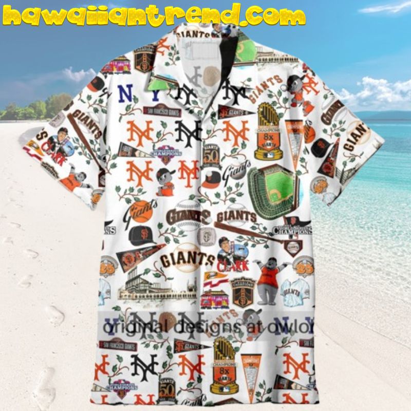 San Francisco Giants Homeruns Mascot Golden Memories Hawaiian Shirt