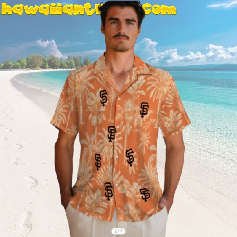 San Francisco Giants Tropical Parrots Colorful Hawaiian Shirt