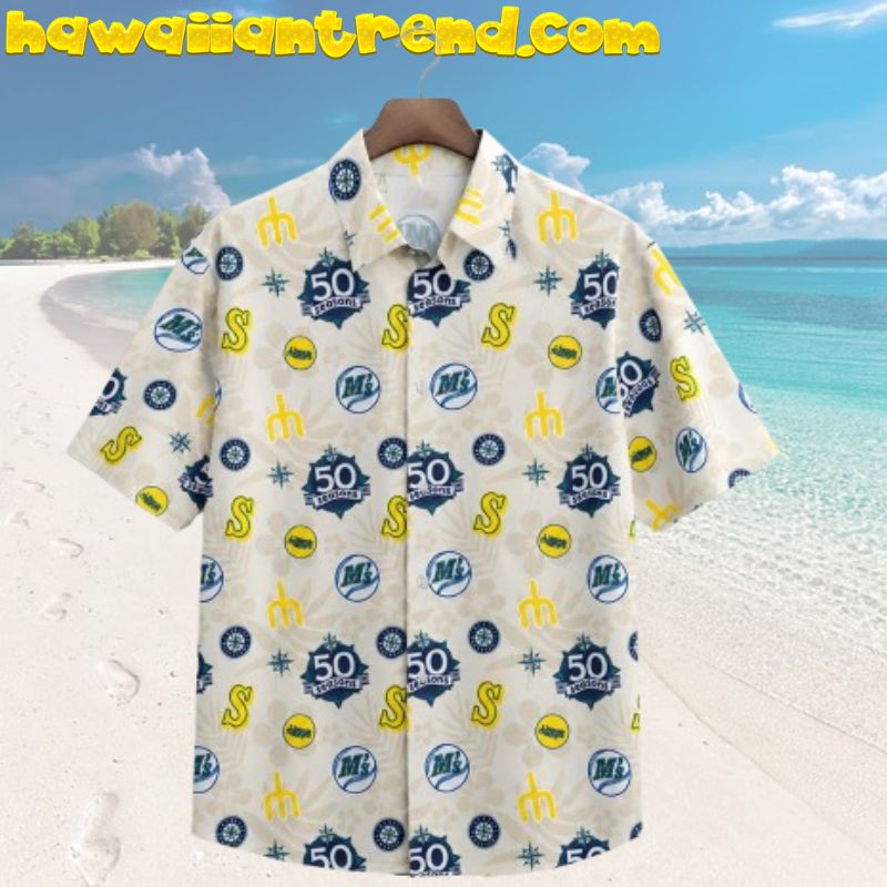 Seattle Mariners 50 Seasons Aloha Hawaiian Shirt