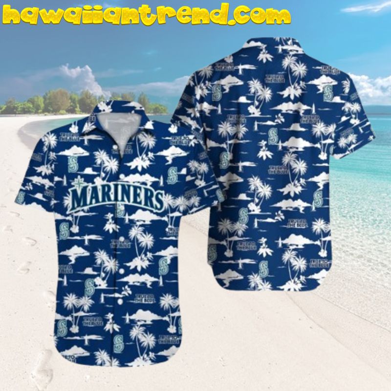 Seattle Mariners True To The Blue Tropical Island Hawaiian Shirt