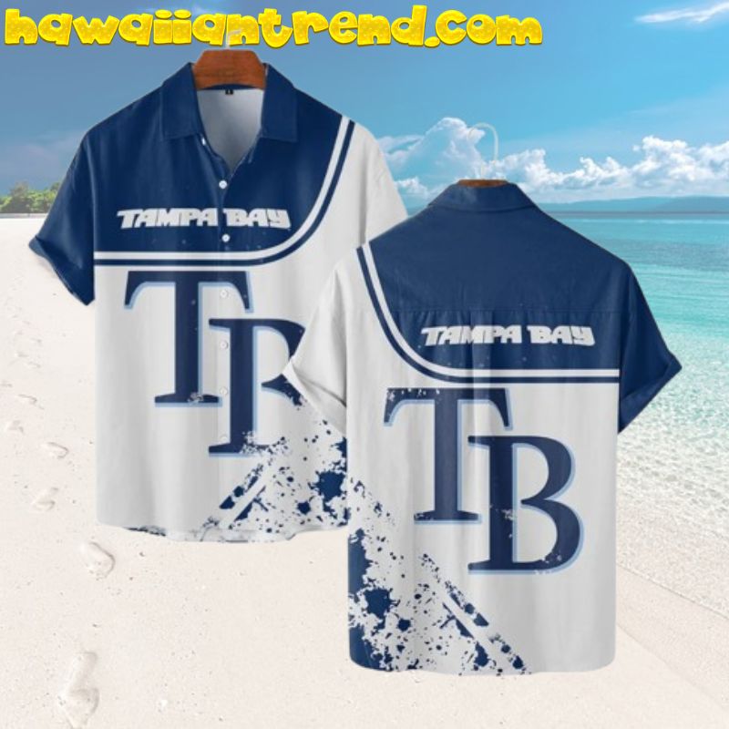 Tampa Bay Rays Bold Logo Simple For Fan Hawaiian Shirt