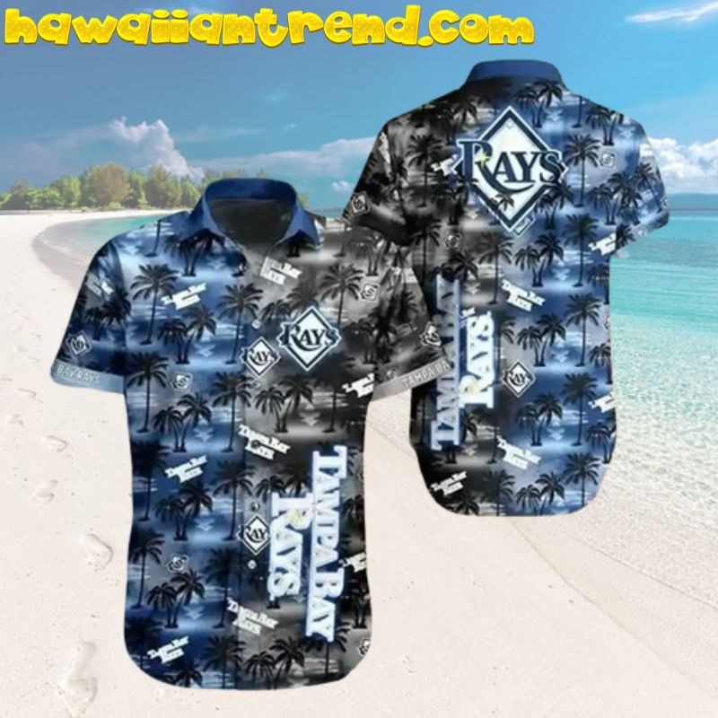 Tampa Bay Rays Tropical Coconut Island Day And Night Hawaiian Shirt