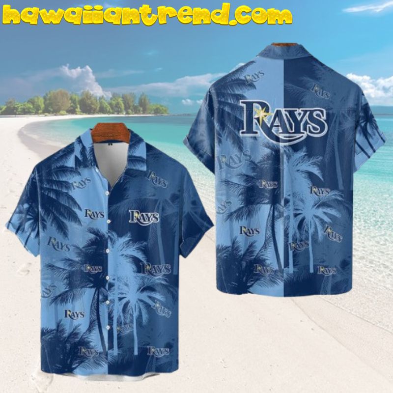 Tampa Bay Rays Tropical Night Sunset Hawaiian Shirt