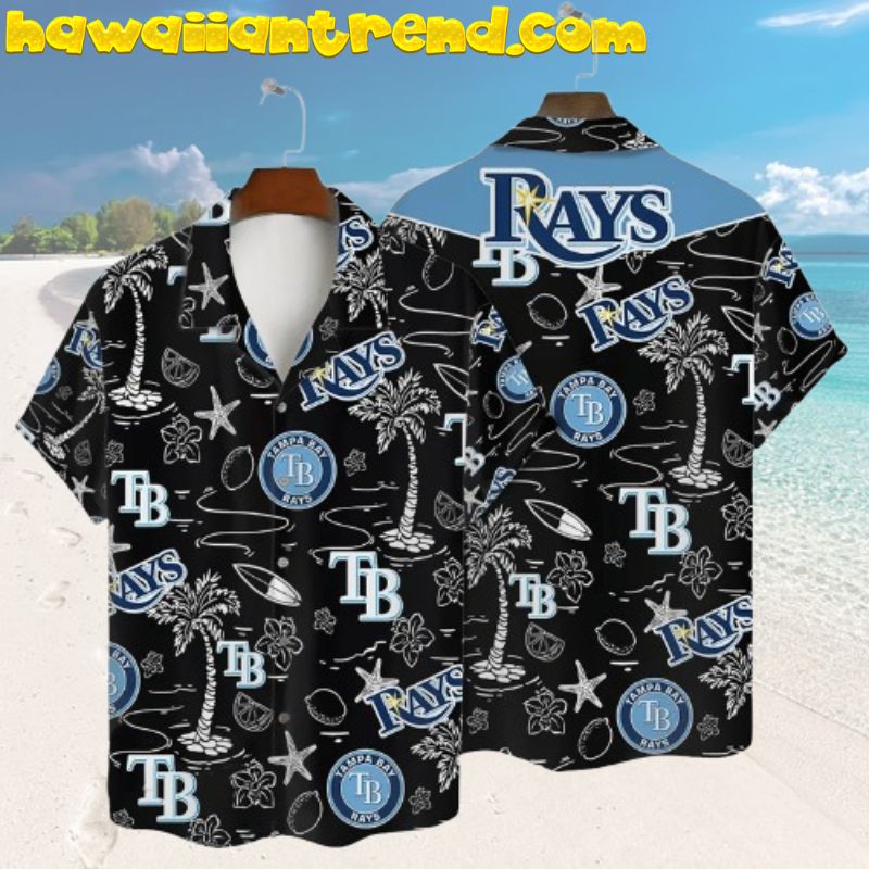 Tampa Bay Rays Tropical Palm Trees Paradise MLB Hawaiian Shirt