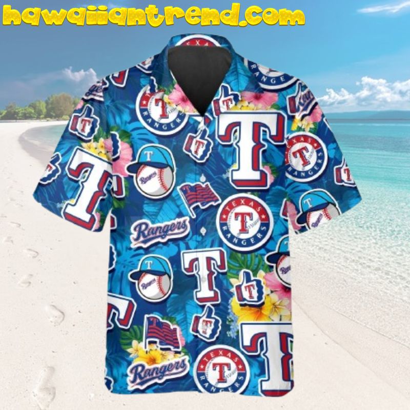 Texas Rangers Summer Island Spirit Hawaiian Shirt