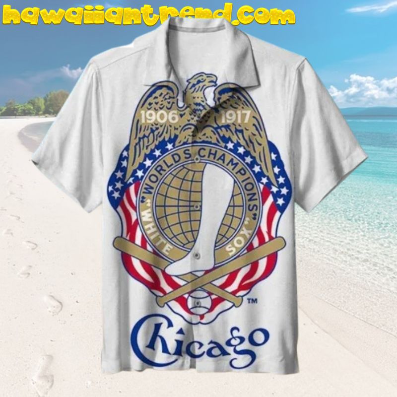 1906 And 1917 Champions Emblem Chicago White Sox Aloha Hawaiian Shirt