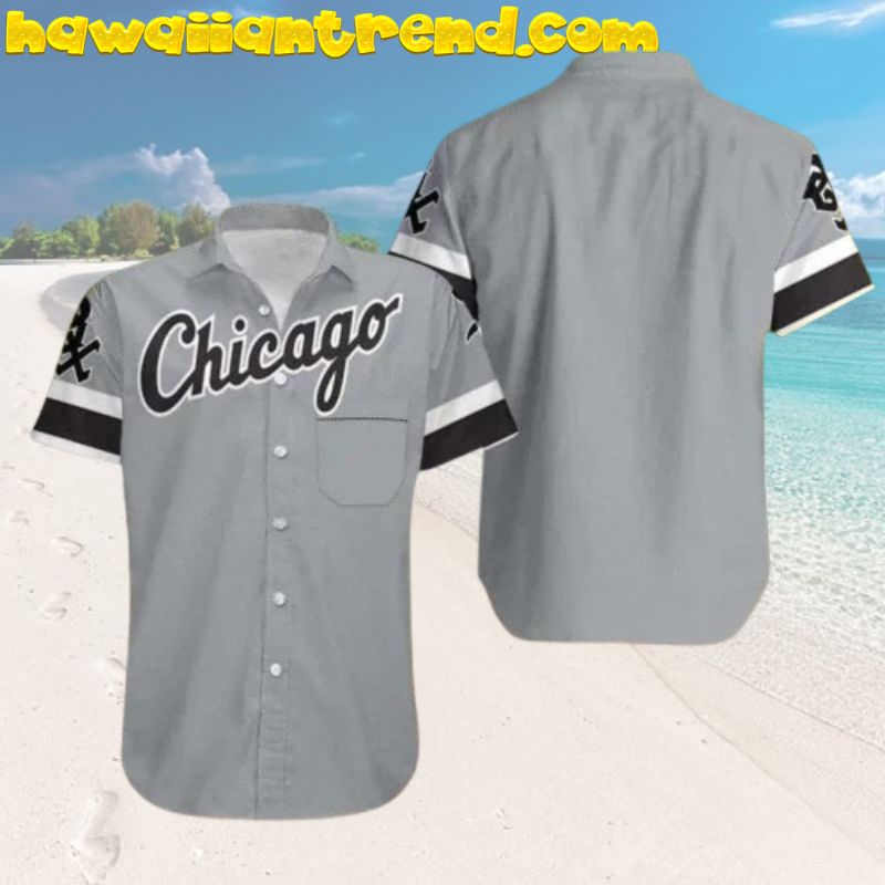 Chicago White Sox Game Day Gray Simple Hawaiian Shirt