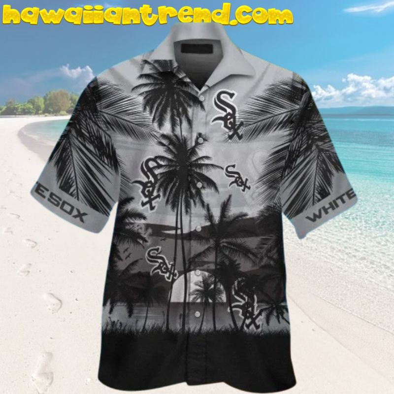 Chicago White Sox Palm Island Sunset Hawaiian Shirt