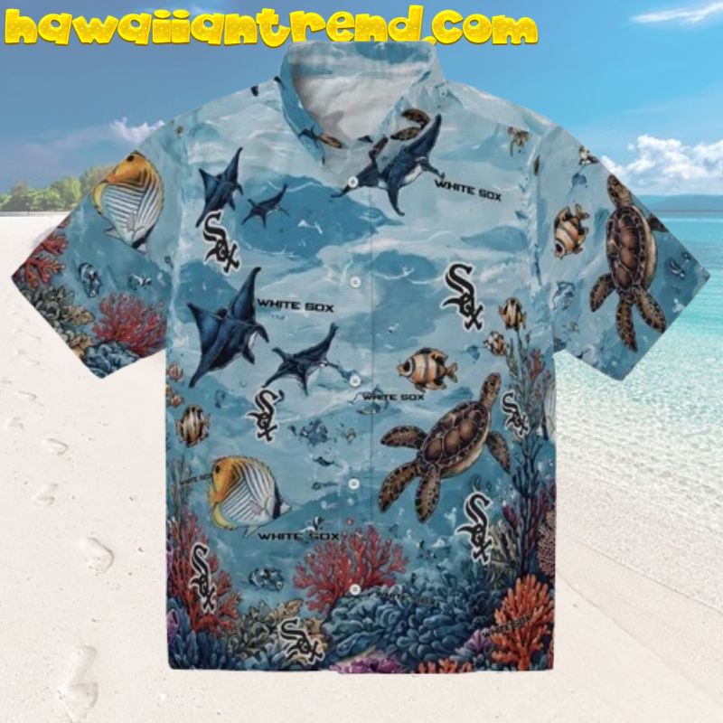 Chicago White Sox Paradise Tiki Pattern Hawaiian Shirt