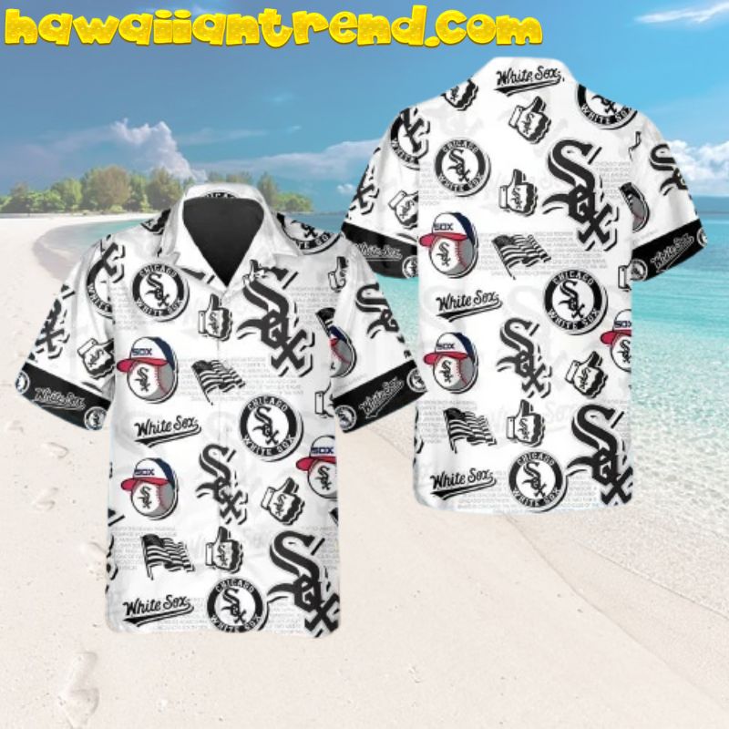 Chicago White Sox Tropical Sunrise Vintage Hawaiian Shirt
