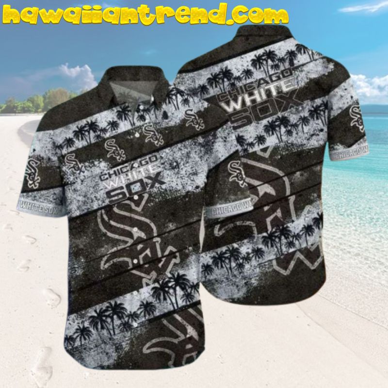 Chicago White Sox Vintage Logos And Flag Aloha Hawaiian Shirt