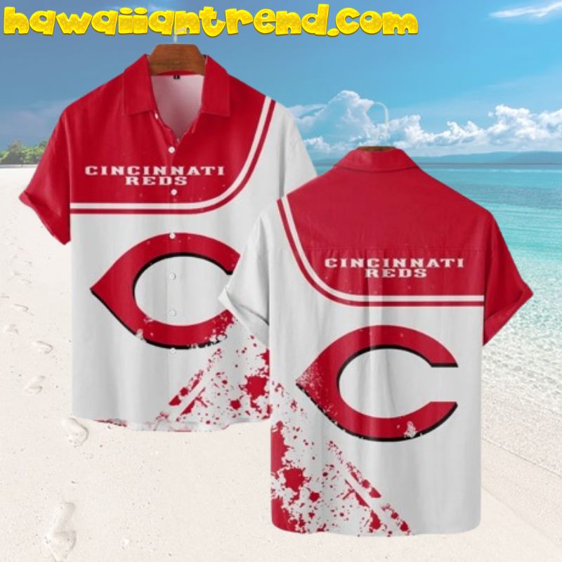 Cincinnati Reds Bold Legacy Vintage 90’s Hawaiian Shirt