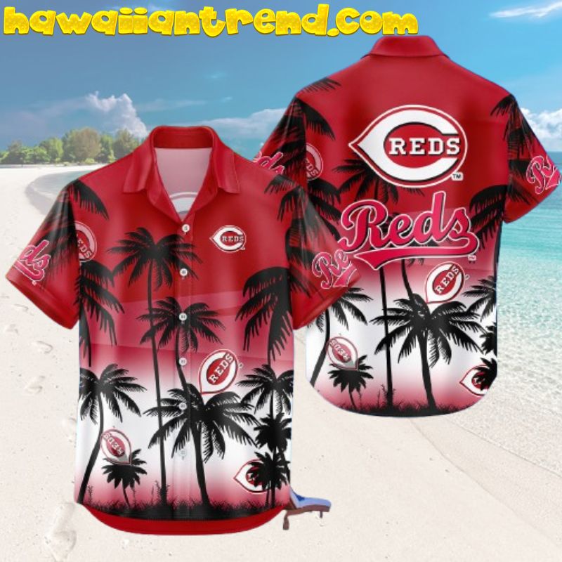 Cincinnati Reds Coconut Tree Design Hawaiian Shirt