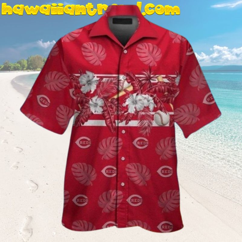 Cincinnati Reds MLB Colorful Tropical Pattern Summer Beach Hawaiian Shirt