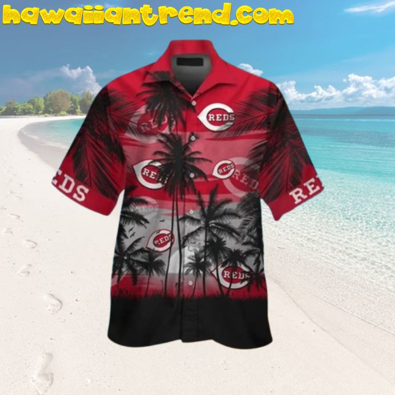 Cincinnati Reds Skeleton Halloween Vibe Hawaiian Shirt