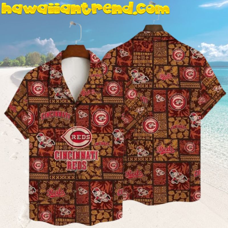 Cincinnati Reds Tiki Heritage Hawaiian Shirt