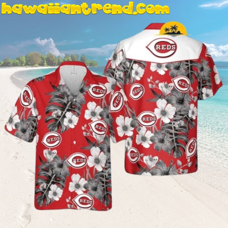 I Love Cincinnati Reds Iconic Icon Hawaiian Shirt I Love Cincinnati Reds Iconic Icon Hawaiian Shirt