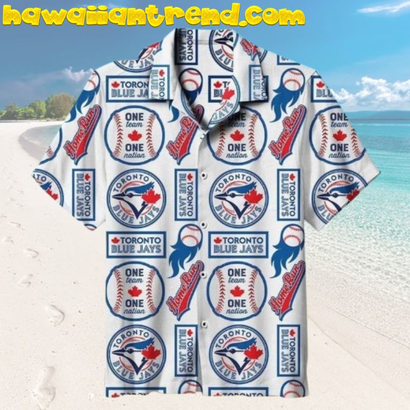 Skull Smoking Horror Toronto Blue Jays Aloha Hawaiian Shirt