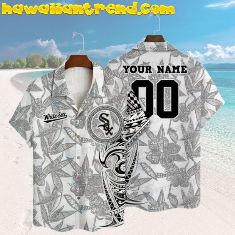 Chicago White Sox Vintage Palm Island Mlb Hawaiian Shirt