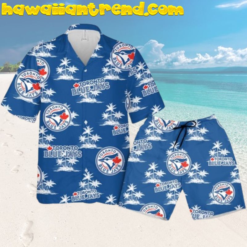 Toronto Blue Jay Baseball Coconut Island Summer Hawaiian Shirt And Shorts