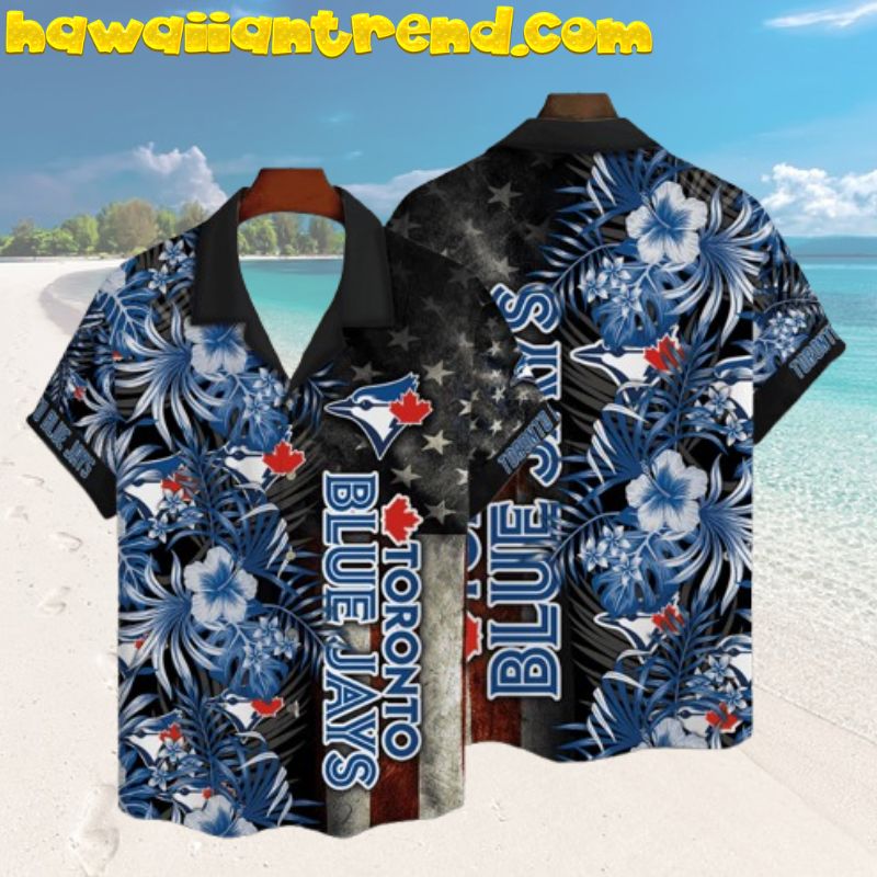Toronto Blue Jays Player On The Beach Hawaiian Shirt