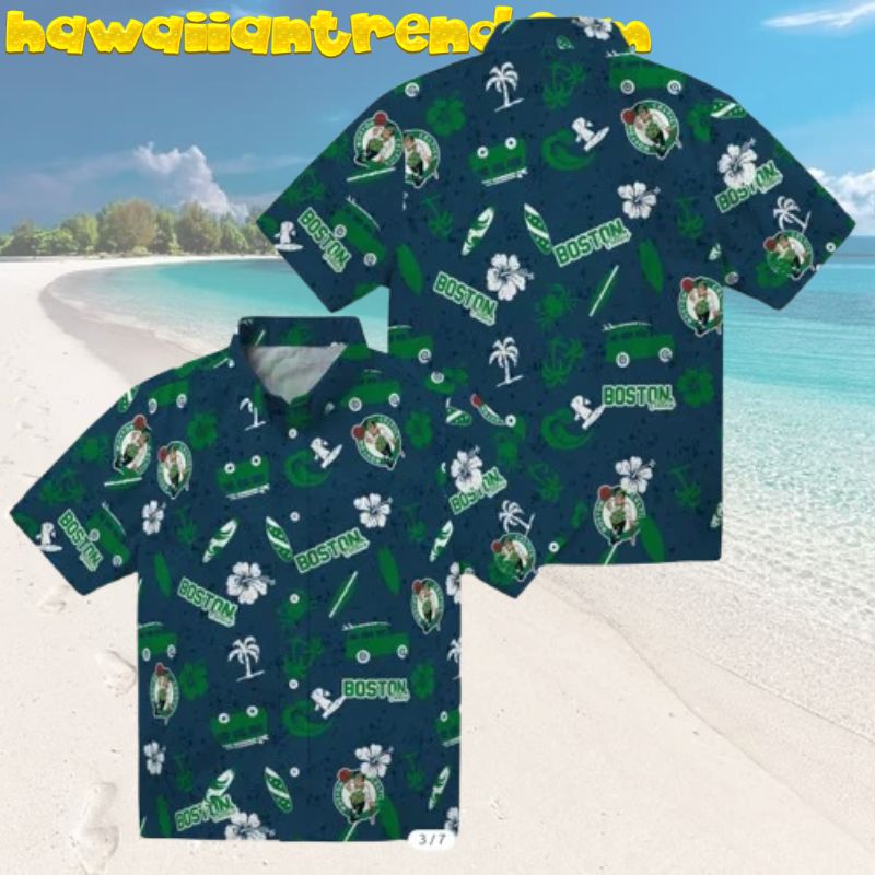 Boston Celtics Beach Vibe Funny Crab Hawaiian Shirt