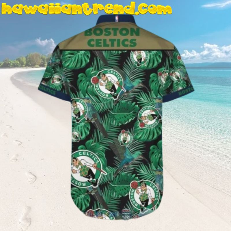 Boston Celtics Hummingbird Tropical Hawaiian Shirt
