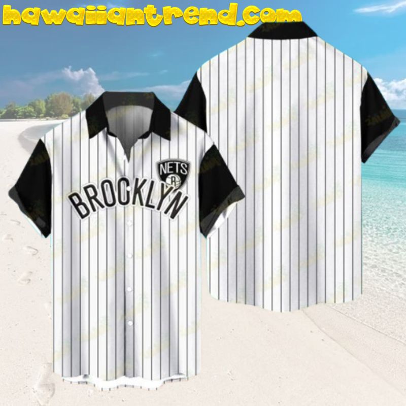 Brooklyn Nets Sunset On Palm Island Hawaiian Shirt