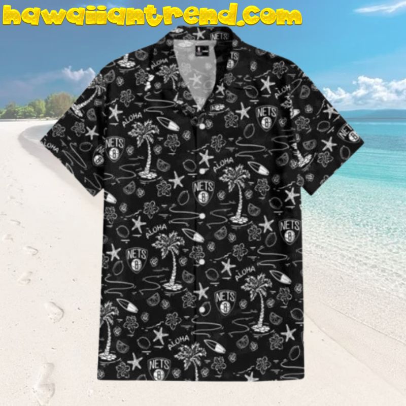 Brooklyn Nets Tropical Breeze Aloha Paradise Summer Hawaiian Shirt