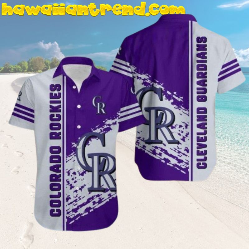 Colorado Rockies and Cleveland Guardians Vintage Hawaiian Shirt