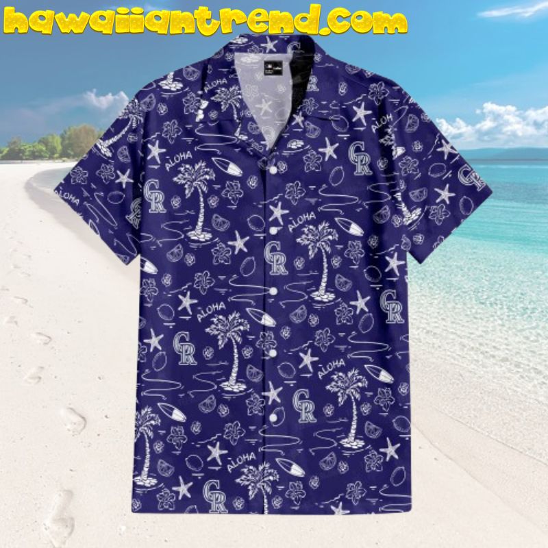 Colorado Rockies Paradise Island Summer Hawaiian Shirt