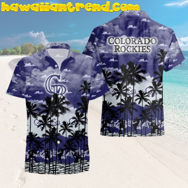 Colorado Rockies Player On The Palm Island Aloha Hawaiian Shirt