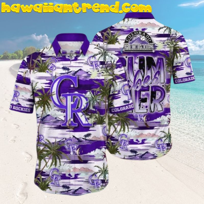 Colorado Rockies Summer Beach Vibes Hawaiian Shirt