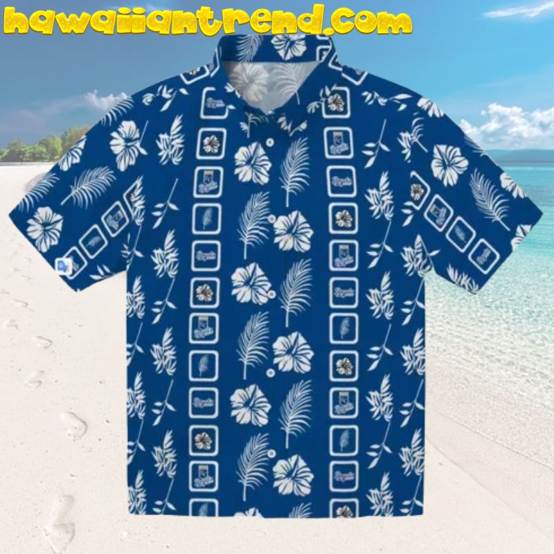 Kansas City Royals Square Floral Vintage Hawaiian Shirt