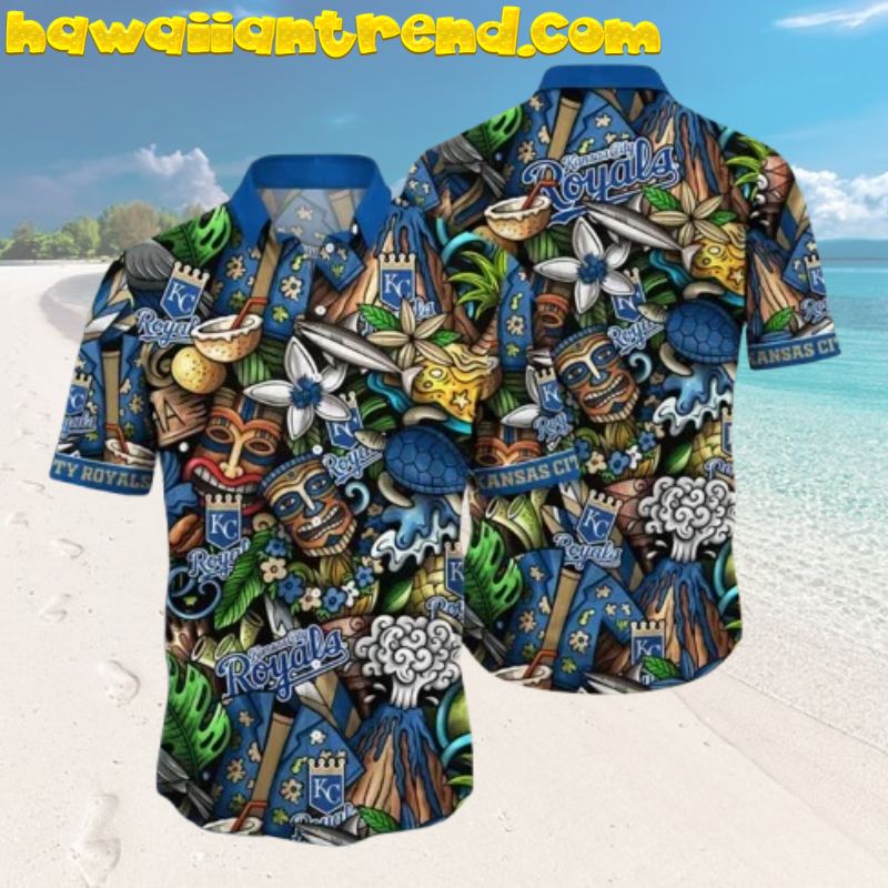 Kansas City Royals Sunset On The Beach Hawaiian Shirt (1)