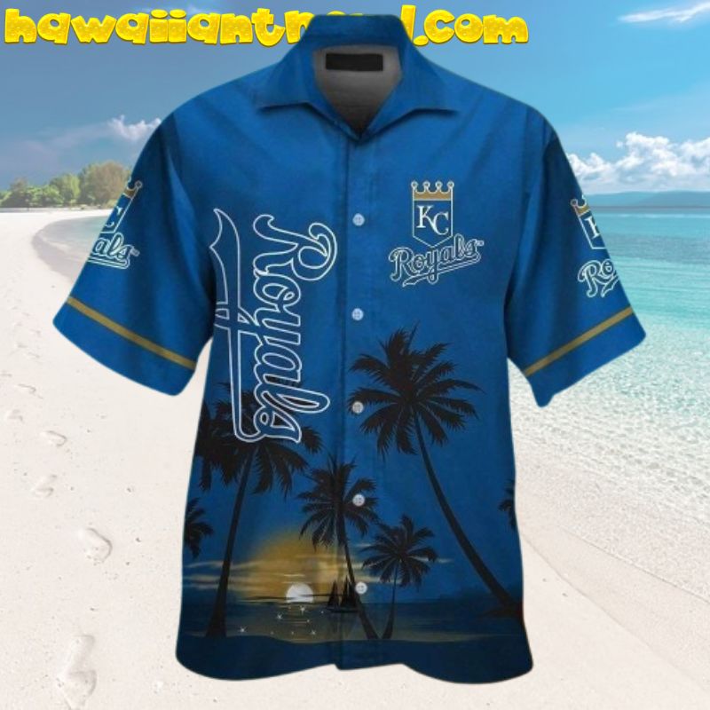 Kansas City Royals Sunset On The Beach Hawaiian Shirt