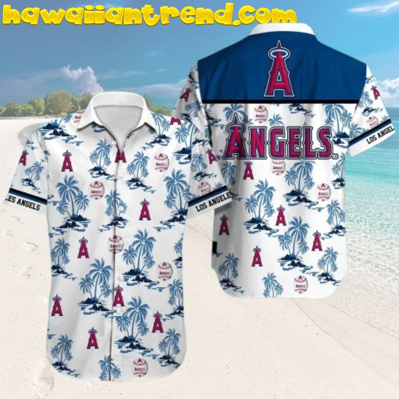Los Angeles Angels Palm Paradise Ball Hawaiian Shirt