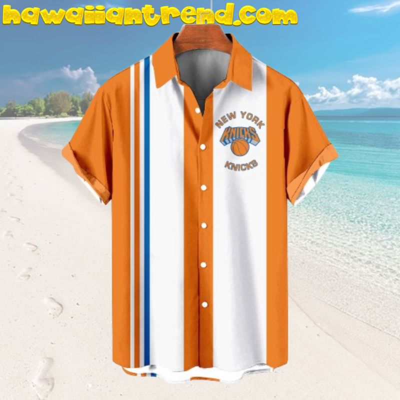New York Knicks Classic Retro Style Simple Aloha Hawaiian Shirt