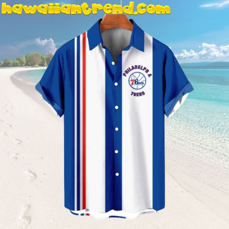 Philadelphia 76ers Logo Classic 90’s Hawaiian Shirt